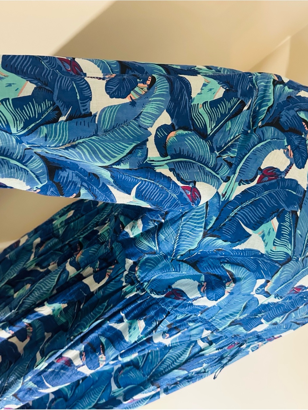2x Tropical Leaf midi dress (Farm Rio vibes)